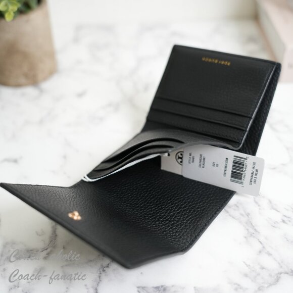 NWT Tory Burch Britten Leather Mini Satchel Crossbody & Wallet in Black *SET* - Picture 5 of 16